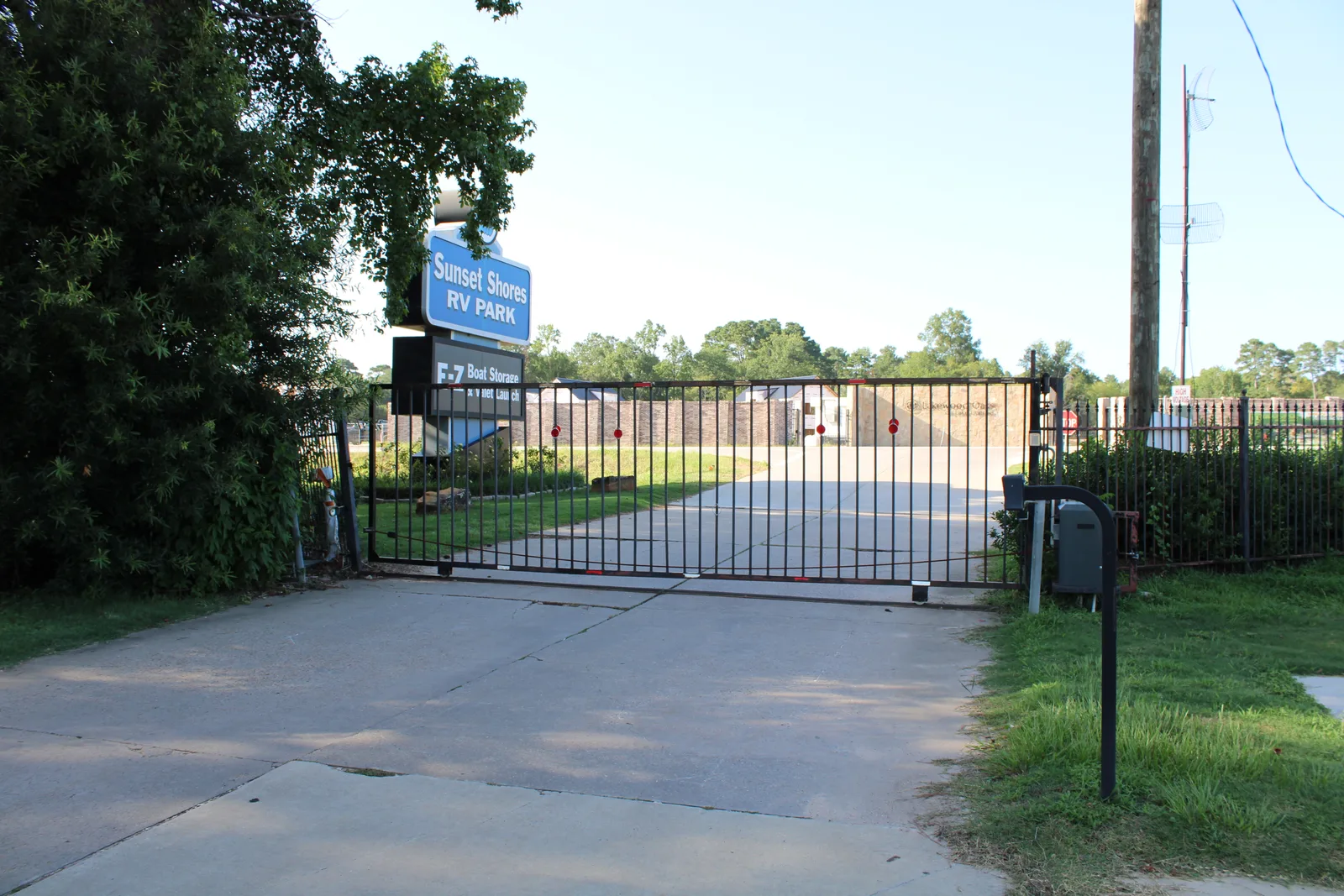 Security & Gated Access at E-Z Boat Storage on Lake Conroe